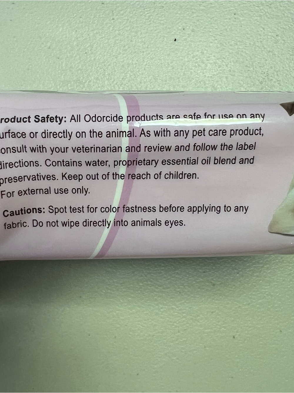 NIB Odorcide Odor Eliminating Deodorizing Pet Wipes Dog Cat Grooming - Picture 4 of 9